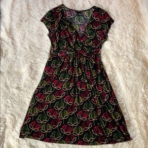 Fall Floral Midi Dress